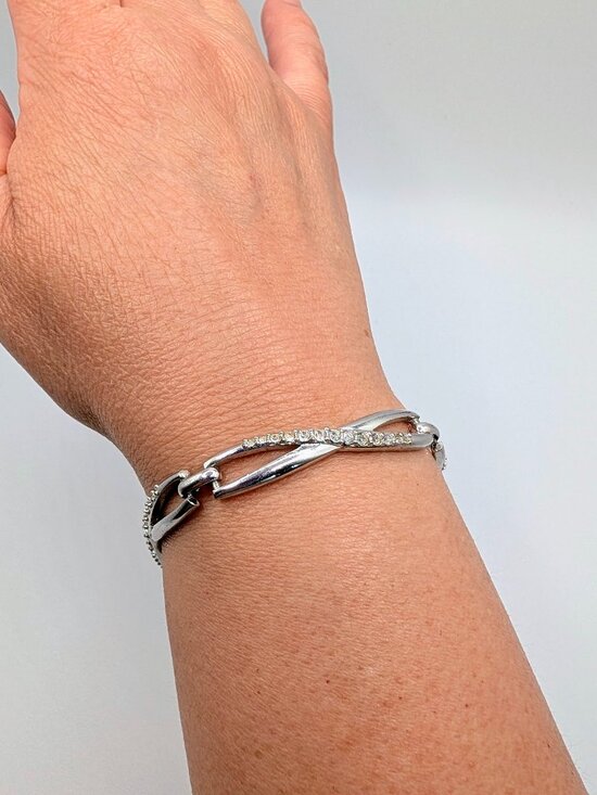 Swarovski Jewelry - Swarovski Authentic Infinity Link Bracelet - Vintage